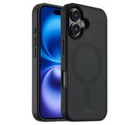 Accezz Coque Givrée Robuste avec MagSafe pour Apple iPhone 16 - Noir