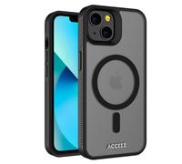 Accezz Coque Givrée Robuste avec MagSafe pour iPhone 13 - Noir