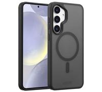 Accezz Coque Givrée Robuste avec MagSafe pour Samsung Galaxy S25 Plus - Noir