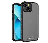 Accezz Coque Givrée Robuste pour Apple iPhone 13 - Noir
