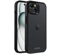 Accezz Coque Givrée Robuste pour iPhone 15 - Noir