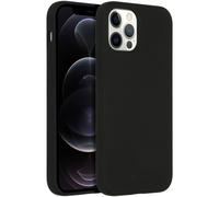 Accezz Coque Liquid Silicone avec MagSafe pour Apple iPhone 12 (Pro) - Noir
