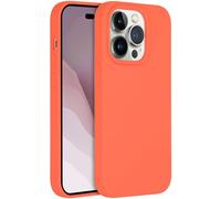 Accezz Coque Liquid Silicone avec MagSafe pour Apple iPhone 14 Pro - Nectarine