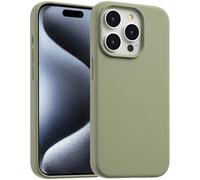Accezz Coque Liquid Silicone avec MagSafe pour Apple iPhone 15 Pro - Cooper Green
