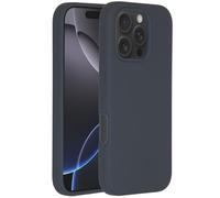 Accezz Coque Liquid Silicone avec MagSafe pour Apple iPhone 16 Pro - Bleu foncé