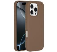 Accezz Coque Liquid Silicone avec MagSafe pour Apple iPhone 16 Pro Max - Marron clair