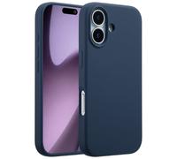 Accezz Coque Liquid Silicone avec MagSafe pour Apple iPhone 17 - Bleu foncé