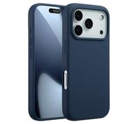 Accezz Coque Liquid Silicone avec MagSafe pour Apple iPhone 17 Pro - Bleu foncé