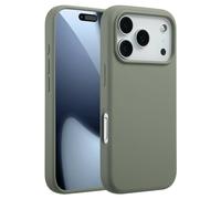 Accezz Coque Liquid Silicone avec MagSafe pour Apple iPhone 17 Pro - Cooper Green