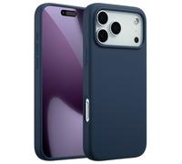 Accezz Coque Liquid Silicone avec MagSafe pour Apple iPhone 17 Pro Max - Bleu foncé