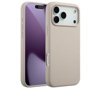 Accezz Coque Liquid Silicone avec MagSafe pour Apple iPhone 17 Pro Max - Stone