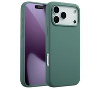 Accezz Coque Liquid Silicone avec MagSafe pour Apple iPhone 17 Pro Max - Vert foncé