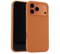 Accezz Coque Liquid Silicone avec MagSafe pour Apple iPhone 17 Pro - Orange