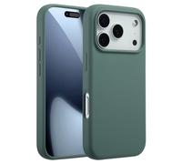 Accezz Coque Liquid Silicone avec MagSafe pour Apple iPhone 17 Pro - Vert foncé