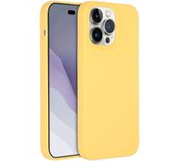 Accezz Coque Liquid Silicone avec MagSafe pour iPhone 14 Pro Max - Jaune