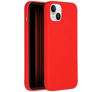 Accezz Coque Liquid Silicone avec MagSafe pour iPhone 15 Plus - Rouge