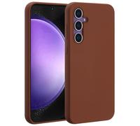 Accezz Coque Liquid Silicone avec MagSafe pour Samsung Galaxy S23 FE - New Tea Brown