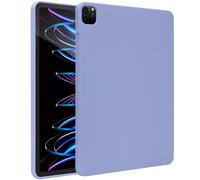 Accezz Coque Liquid Silicone avec porte-stylet pour Apple iPad Pro 12.9 (2020/2021/2022) - Lila