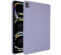 Accezz Accezz Coque Liquid Silicone avec porte-stylet iPad Pro 13 (2024) M4 Lila Lilas