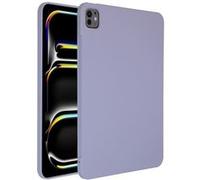 Coque Liquid Silicone avec porte-stylet pour iPad Pro 11 (2025) M5 / (2024) M4 - Lila
