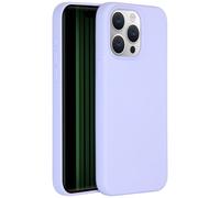 Accezz Coque Liquid Silicone pour Apple iPhone 15 Pro Max - Violet