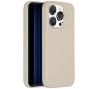 Accezz Accezz Coque Liquid Silicone iPhone 15 Pro Stone Beige