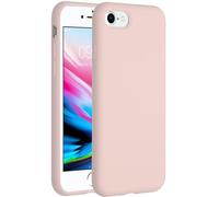 Accezz Coque Liquid Silicone pour Apple iPhone SE (2022 / 2020) / 8 / 7 - Rose