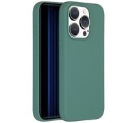 Accezz Accezz Coque Liquid Silicone iPhone 15 Pro Vert foncé