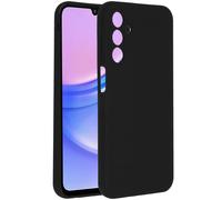 Accezz Coque Liquid Silicone pour Samsung Galaxy A15 (5G/4G) - Noir