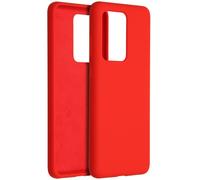Accezz Coque Liquid Silicone pour Samsung Galaxy S20 Ultra - Rouge