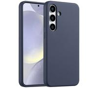 Accezz Coque Liquid Silicone pour Samsung Galaxy S25 Plus - Bleu foncé