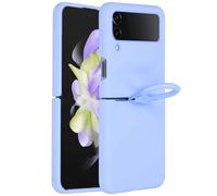 Accezz Coque Liquid Silicone pour Samsung Galaxy Z Flip 4 - Violet