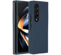 Accezz Coque Liquid Silicone pour Samsung Galaxy Z Fold 4 - Bleu foncé