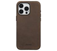 Accezz Coque MagSafe en cuir vintage pour Apple iPhone 15 Pro Max - Rustic Brown
