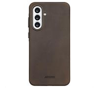 Accezz Coque MagSafe en cuir vintage pour Samsung Galaxy A56 - Rustic Brown
