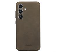 Accezz Coque MagSafe en cuir vintage pour Samsung Galaxy S25 / S24 - Rustic Brown