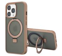 Accezz Coque Ring Stand avec MagSafe pour Apple iPhone 13 Pro - Marron