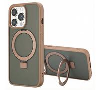 Accezz Coque Ring Stand avec MagSafe pour Apple iPhone 13 Pro Max - Marron