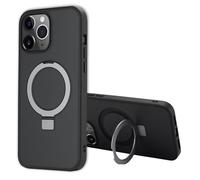 Accezz Coque Ring Stand avec MagSafe pour Apple iPhone 13 Pro Max - Noir