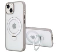 Accezz Coque Ring Stand avec MagSafe pour Apple iPhone 14 - Gris