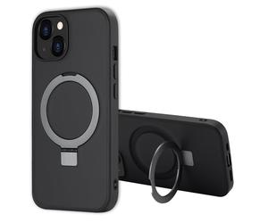 Accezz Coque Ring Stand avec MagSafe pour Apple iPhone 14 - Noir