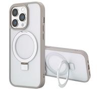Accezz Coque Ring Stand avec MagSafe pour Apple iPhone 14 Pro Max - Gris