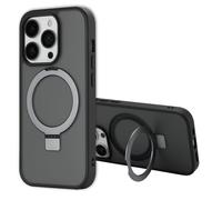 Accezz Coque Ring Stand avec MagSafe pour Apple iPhone 14 Pro - Noir