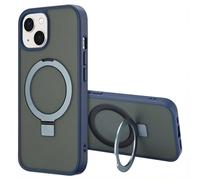 Accezz Coque Ring Stand avec MagSafe pour Apple iPhone 15 - Bleu