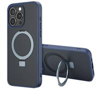 Accezz Accezz Coque Ring Stand avec MagSafe iPhone 15 Pro Max Bleu Bleu