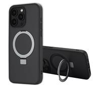 Accezz Coque Ring Stand avec MagSafe pour Apple iPhone 15 Pro Max - Noir
