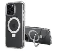 Accezz Coque Ring Stand avec MagSafe pour Apple iPhone 15 Pro Max - Transparent
