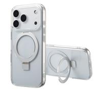 Accezz Coque Ring Stand avec MagSafe pour Apple iPhone 17 Pro - Transparent