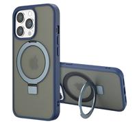 Accezz Coque Ring Stand avec MagSafe pour iPhone 13 Pro - Bleu