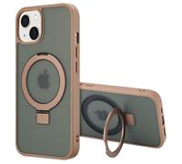 Accezz Coque Ring Stand avec MagSafe pour iPhone 14 - Marron